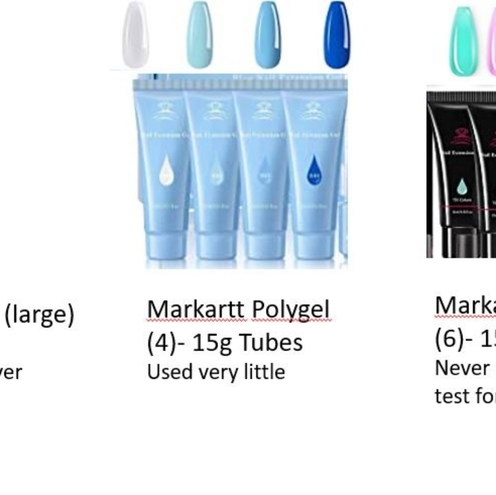 21 tubes of Polygel nail extension